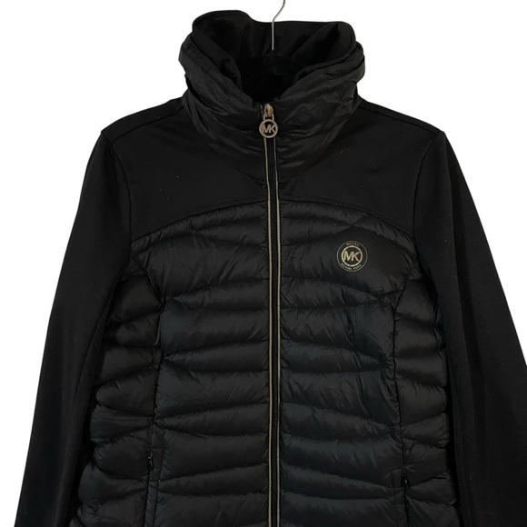 Michael Kors Black Insulated Downe Quilted Puffer Jacker Size L - Picture 4 of 7